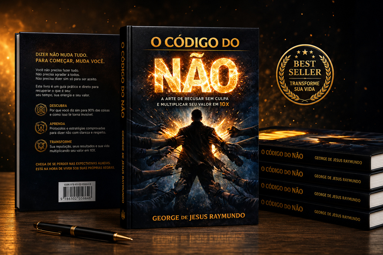 Mockup do livro O Código do Não
